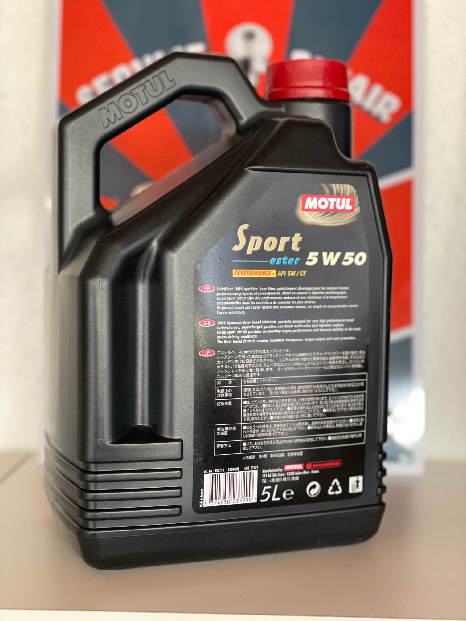 www.az54-shop.de - Motul Sport ester 5W50 100% Synthetic 5 Liter ...